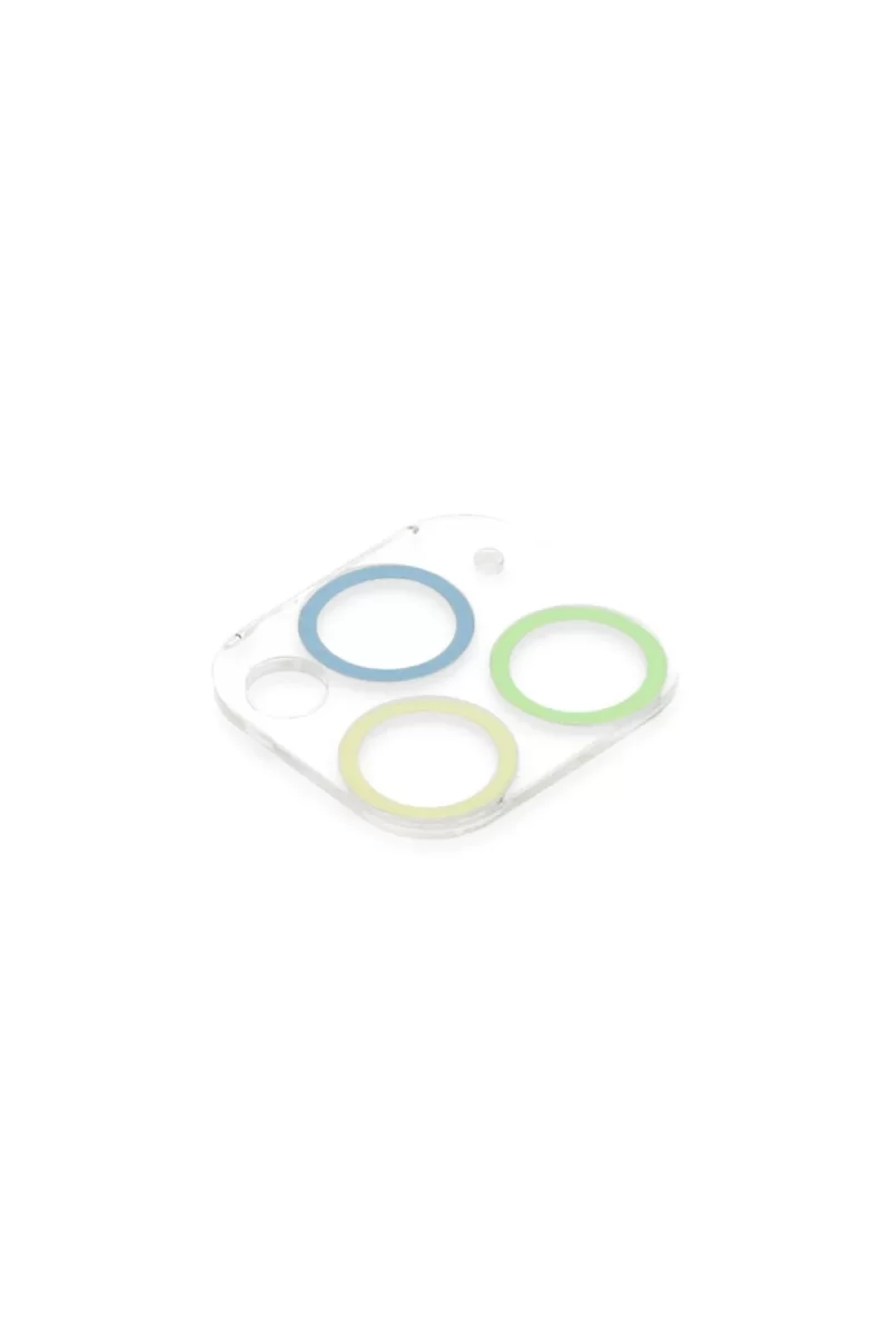 Newface Apple iPhone 11 Pro Max Renkli Kamera Lens Koruma Cam - Yeşil-Sarı