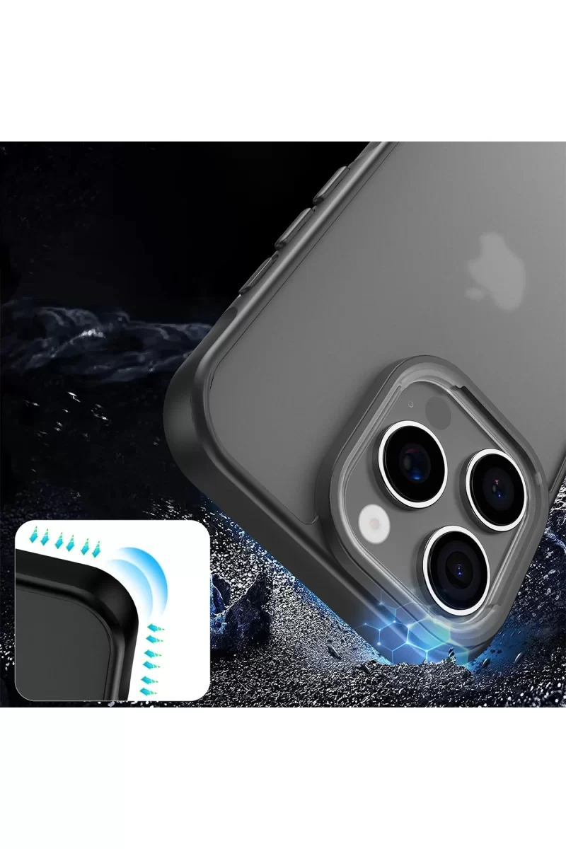 Newface Apple iPhone 16 Pro Kılıf Elegant Kapak - Lacivert