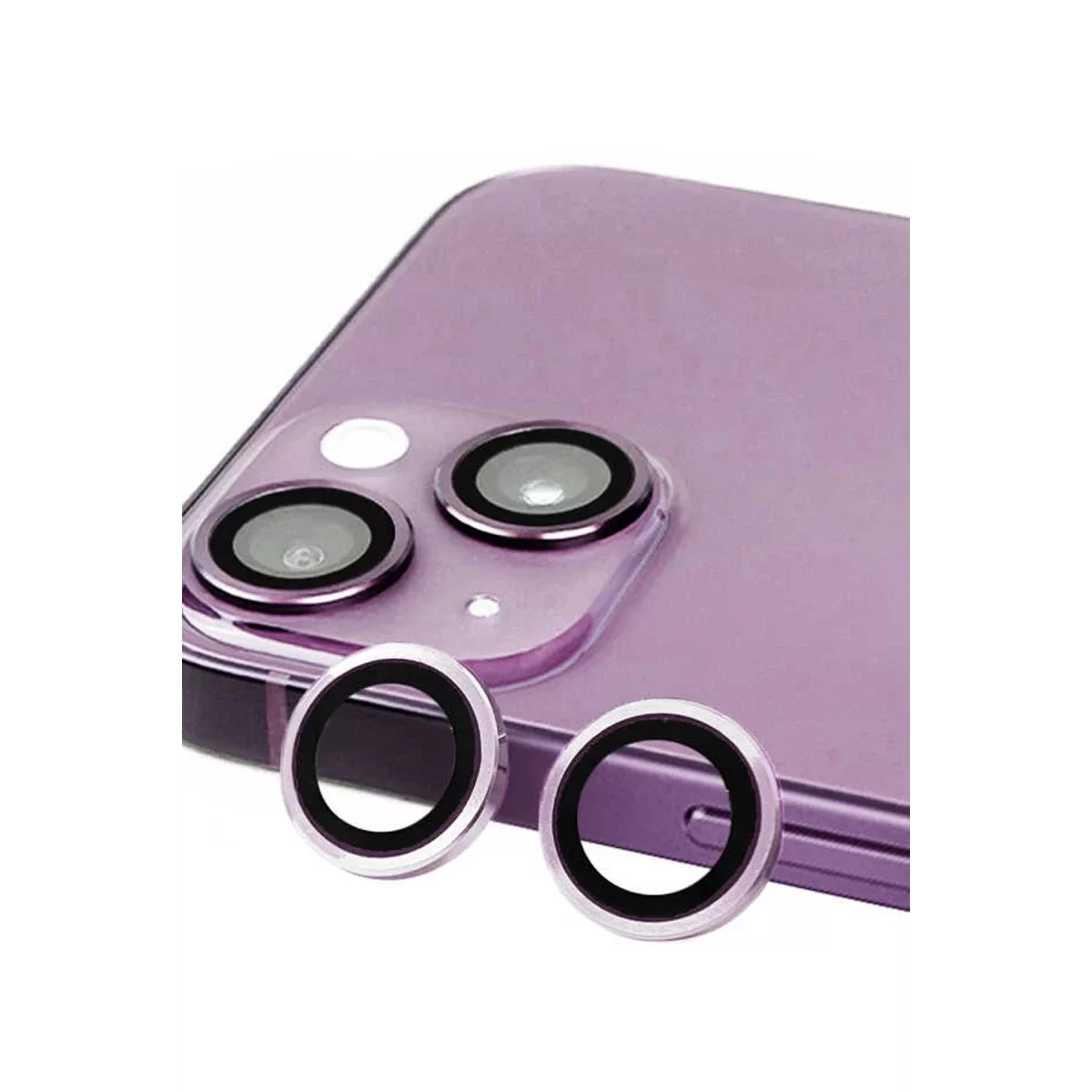 Newface Apple iPhone 14 Raze Metal Kamera Lens - Mor