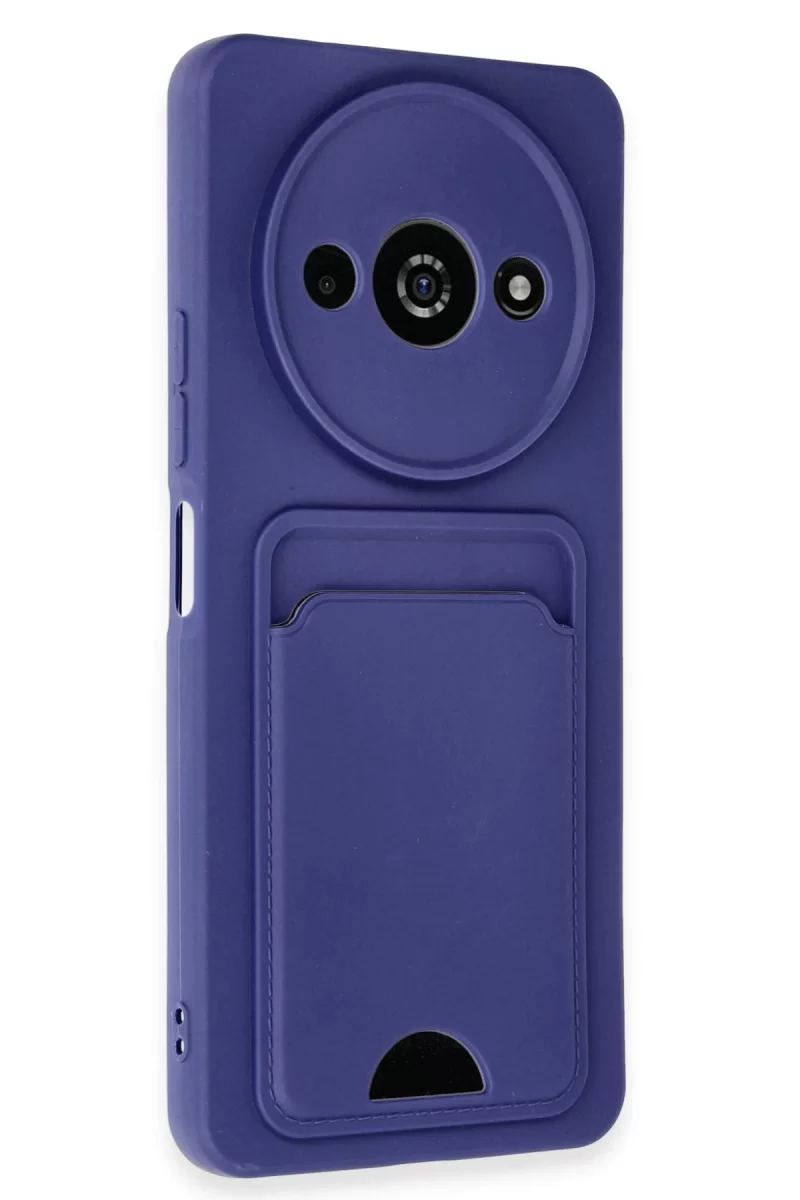 Newface Xiaomi Redmi A3 4G Kılıf Kelvin Kartvizitli Silikon - Lacivert