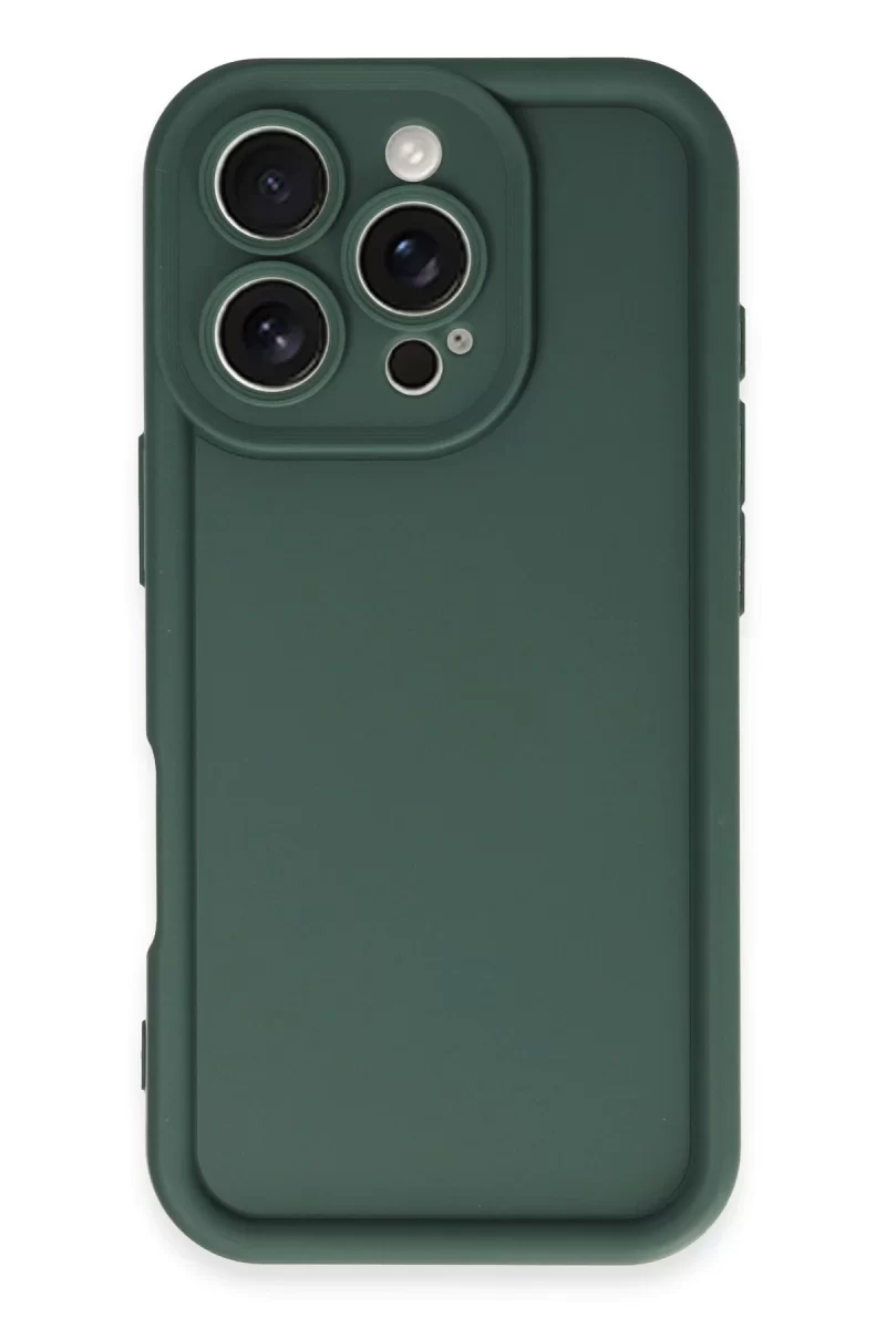 Newface Apple iPhone 16 Pro Kılıf Viera Silikon - Koyu Yeşil