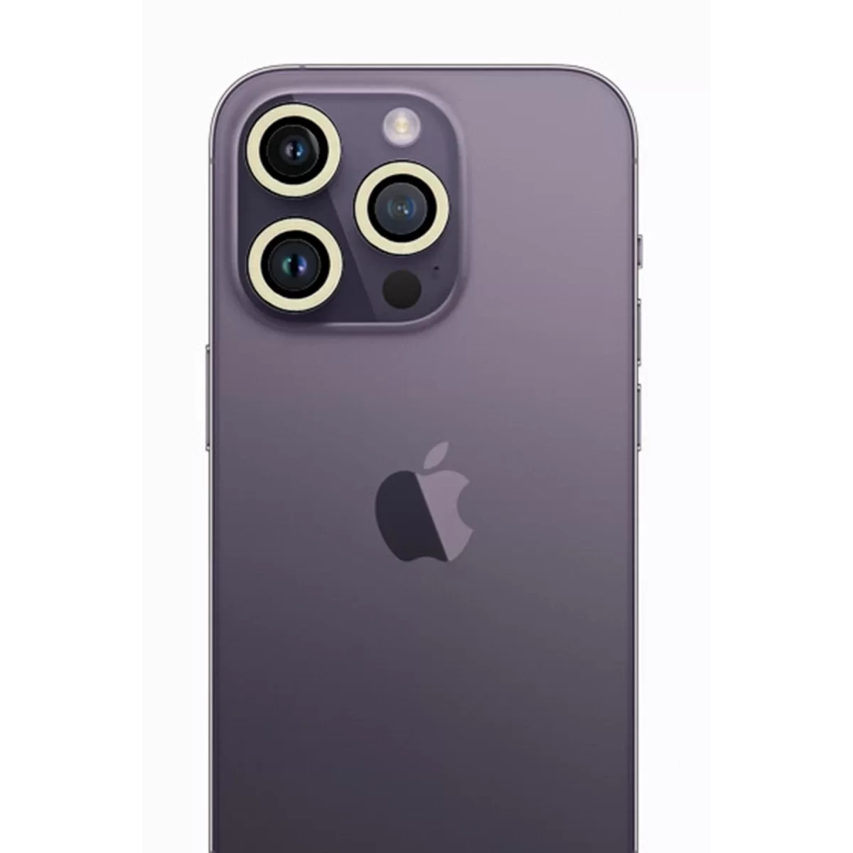Newface Apple iPhone 12 Pro Max Neon Fosforlu Kamera Lens - Beyaz