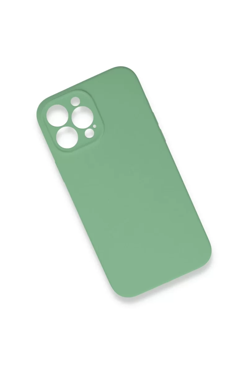 Newface Apple iPhone 13 Pro Max Kılıf Lansman Legant Silikon - Yeşil