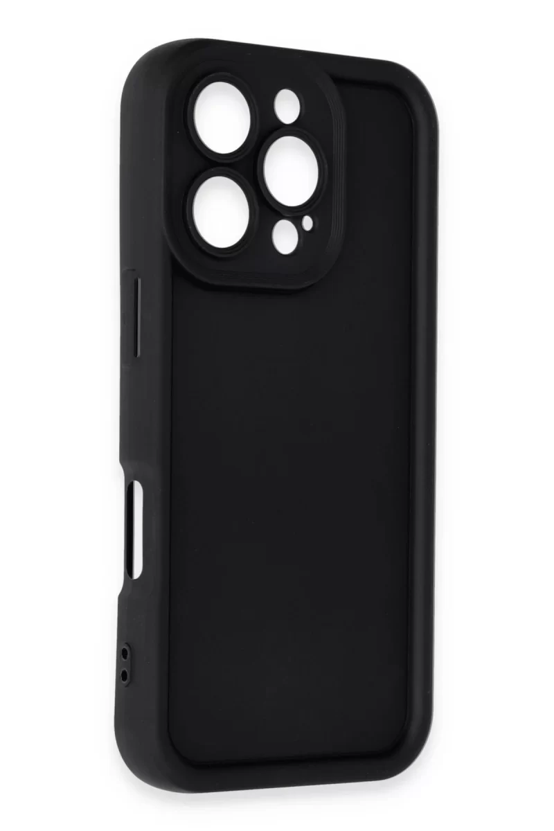 Newface Apple iPhone 16 Pro Max Kılıf Viera Silikon - Siyah