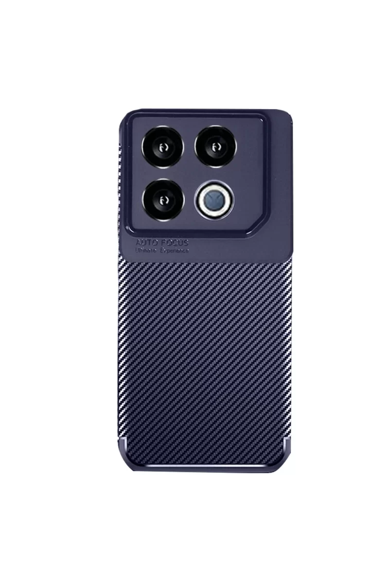 Newface İnfinix GT 20 Pro Kılıf Auto Focus Karbon Kapak - Lacivert