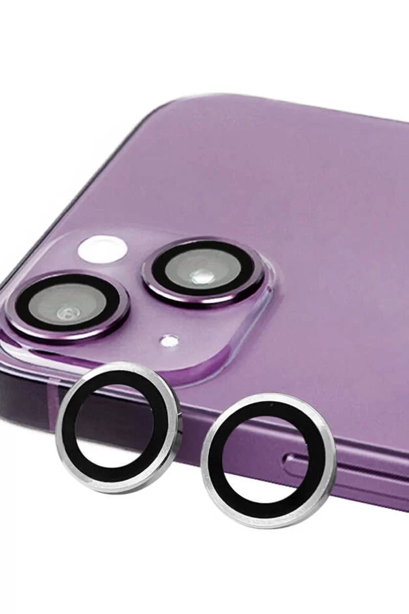 Newface Apple iPhone 14 Plus Raze Metal Kamera Lens - Gümüş