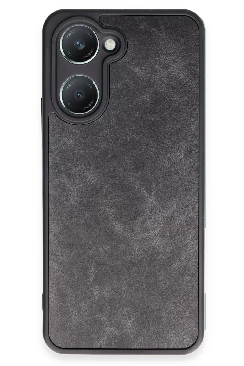 Newface Vivo Y18 Kılıf Aras Deri Kapak - Siyah