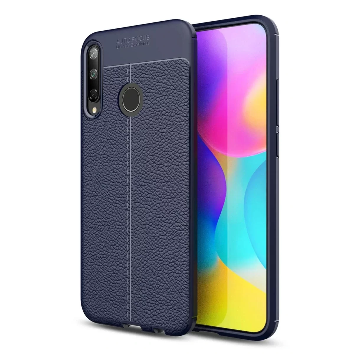 Newface Huawei P40 Lite E Kılıf Auto Focus Kapak - Lacivert
