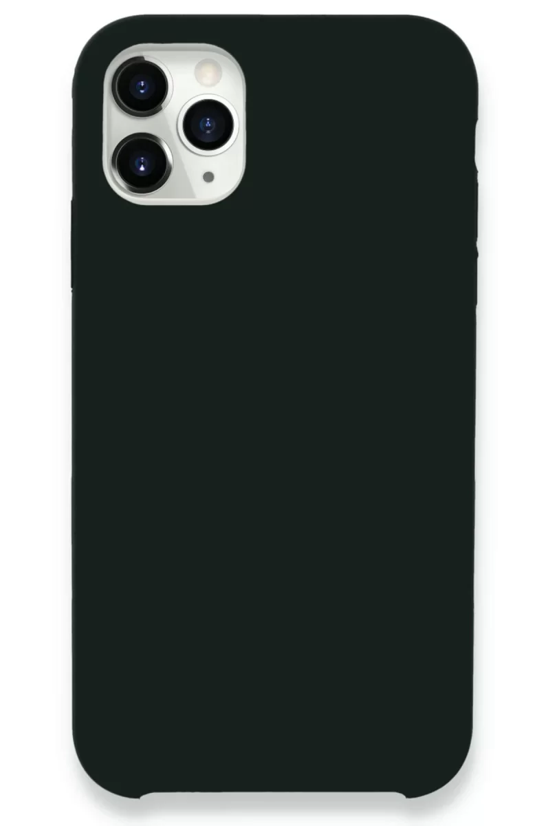 Newface Apple iPhone 11 Pro Max Kılıf Lansman Legant Silikon - Koyu Yeşil