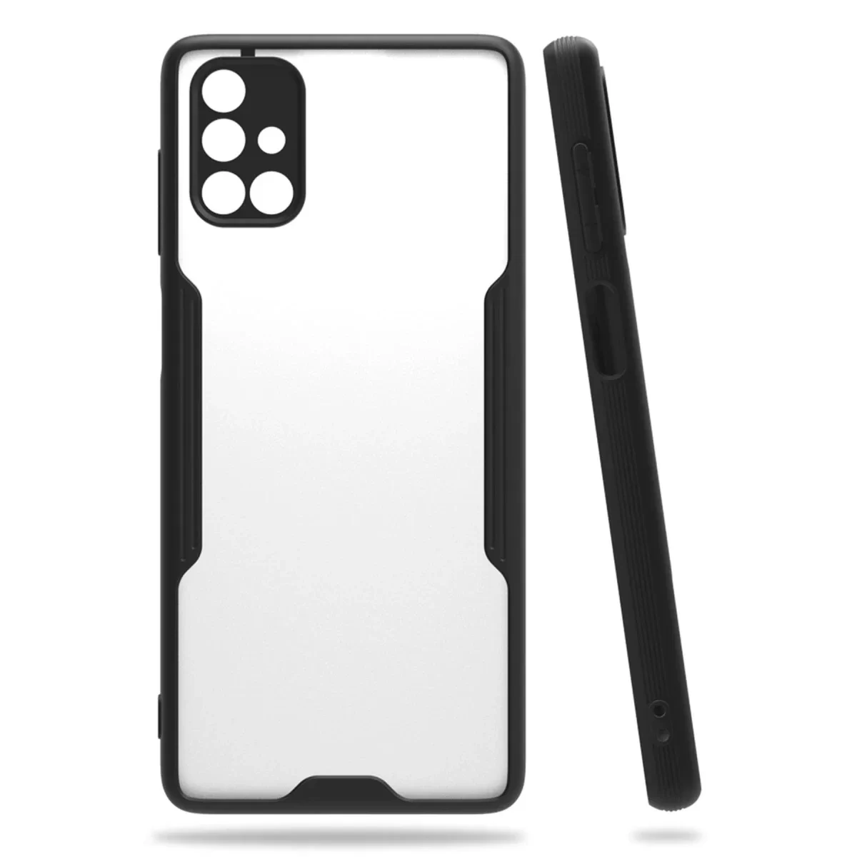 Newface Samsung Galaxy M51 Kılıf Platin Silikon - Siyah