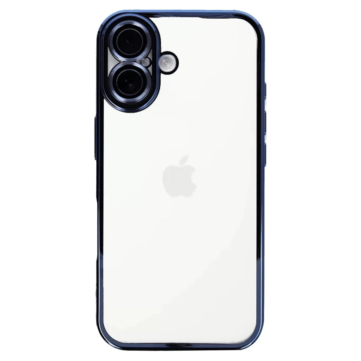 Newface Apple iPhone 16 Kılıf Razer Lensli Silikon - Açık Mavi