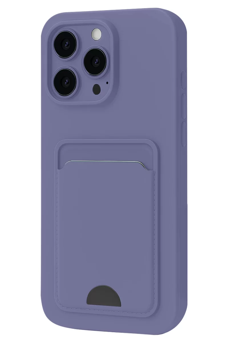 Newface Apple iPhone 16 Pro Kılıf Kelvin Kartvizitli Silikon - Lila