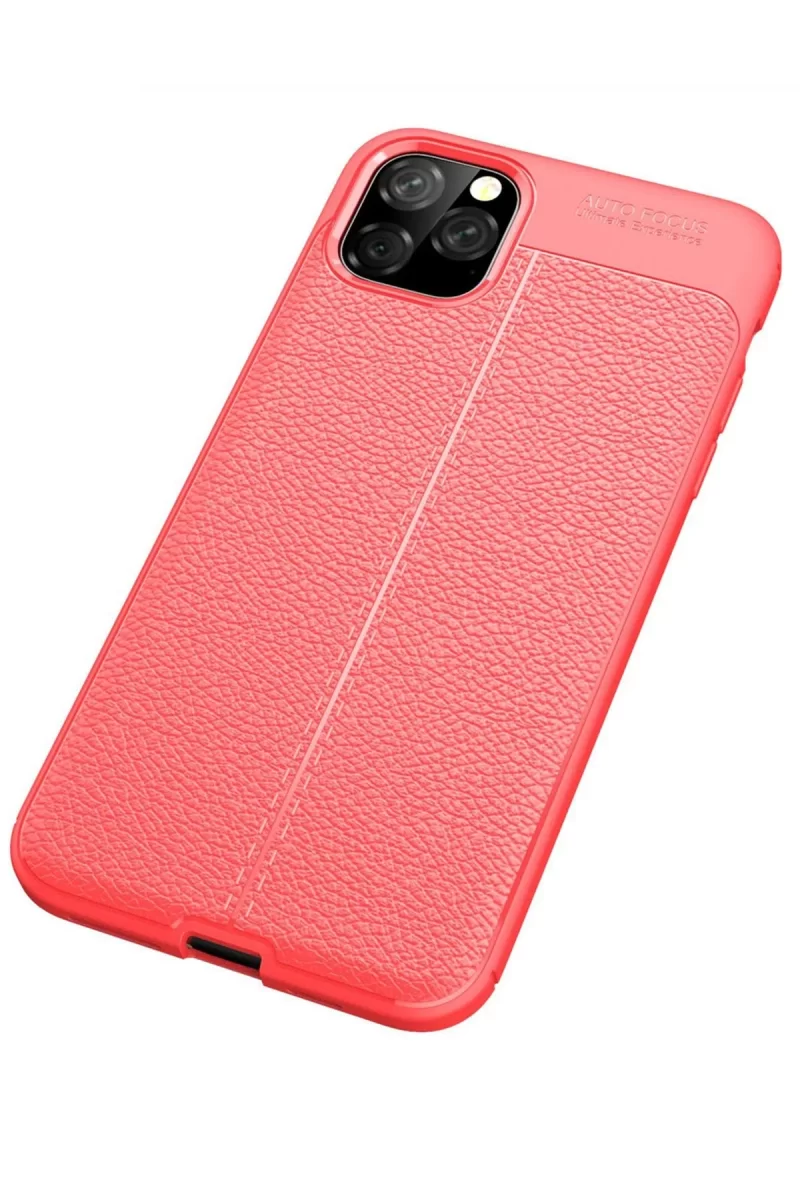 Newface Apple iPhone 11 Pro Kılıf Auto Focus Kapak - Kırmızı
