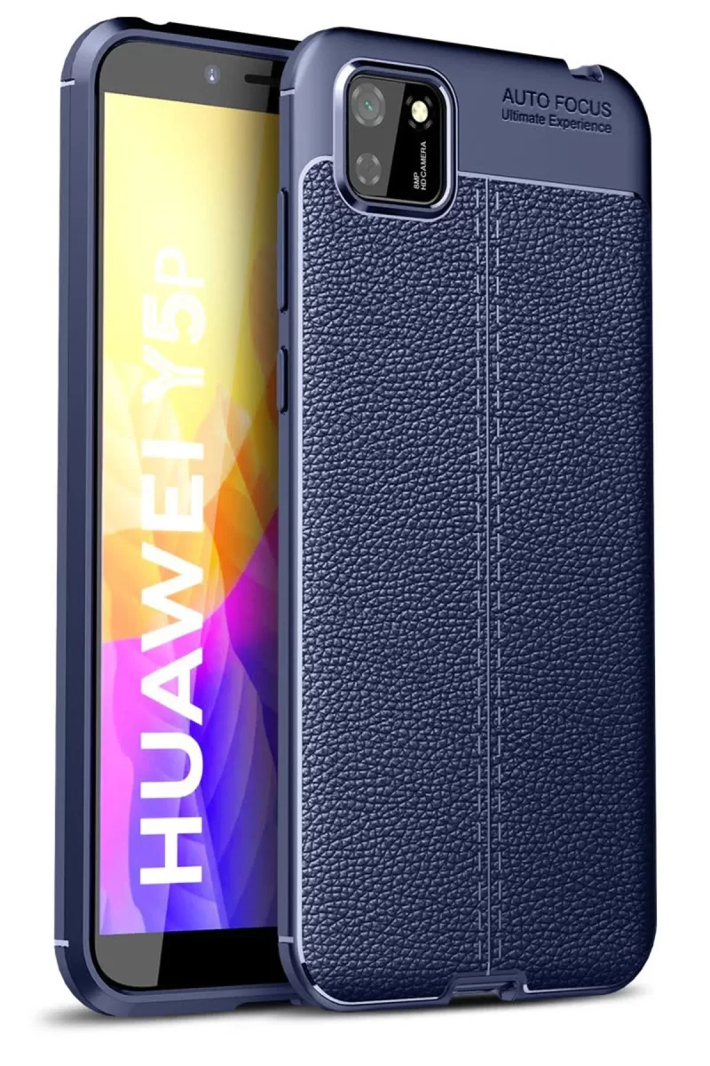 Newface Huawei Y5P Kılıf Auto Focus Kapak - Lacivert