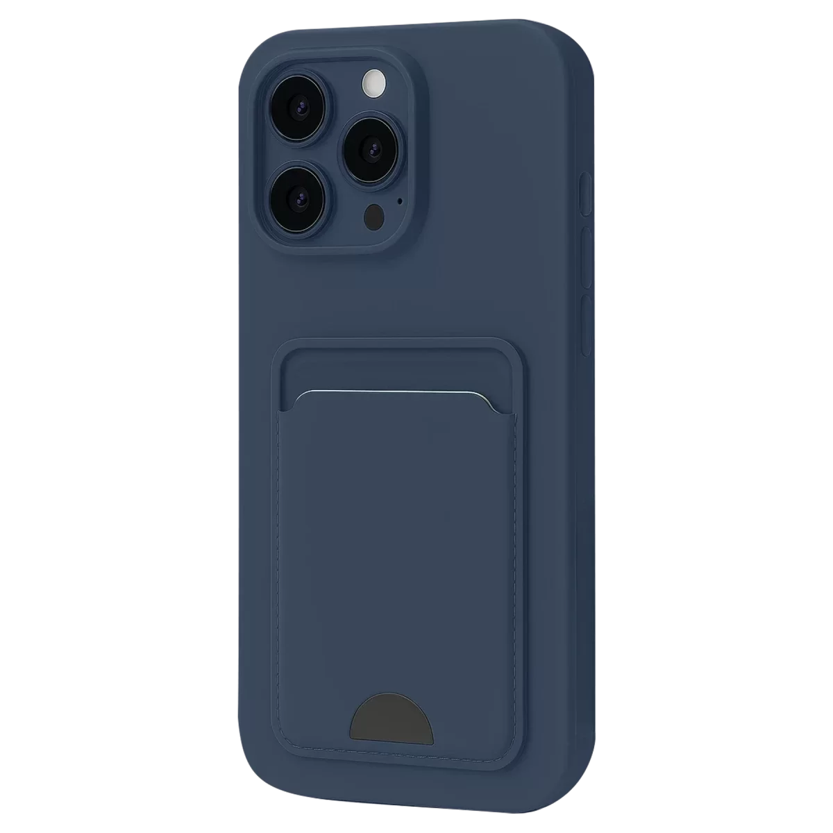 Newface Apple iPhone 16 Pro Kılıf Kelvin Kartvizitli Silikon - Lacivert