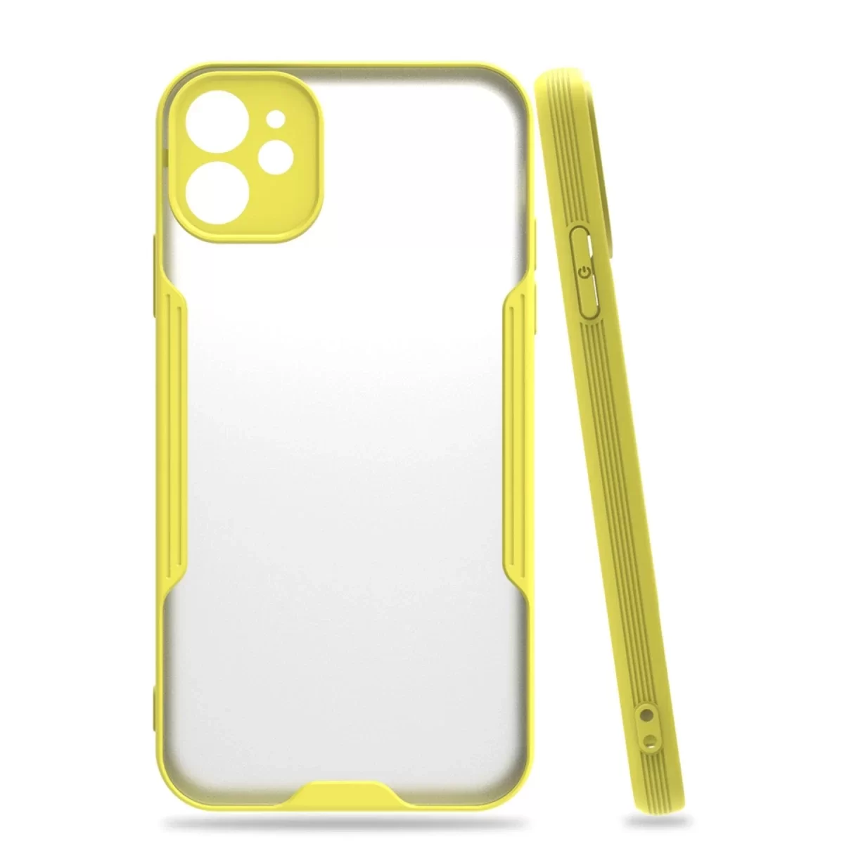 Newface Apple iPhone 11 Kılıf Platin Silikon - Sarı
