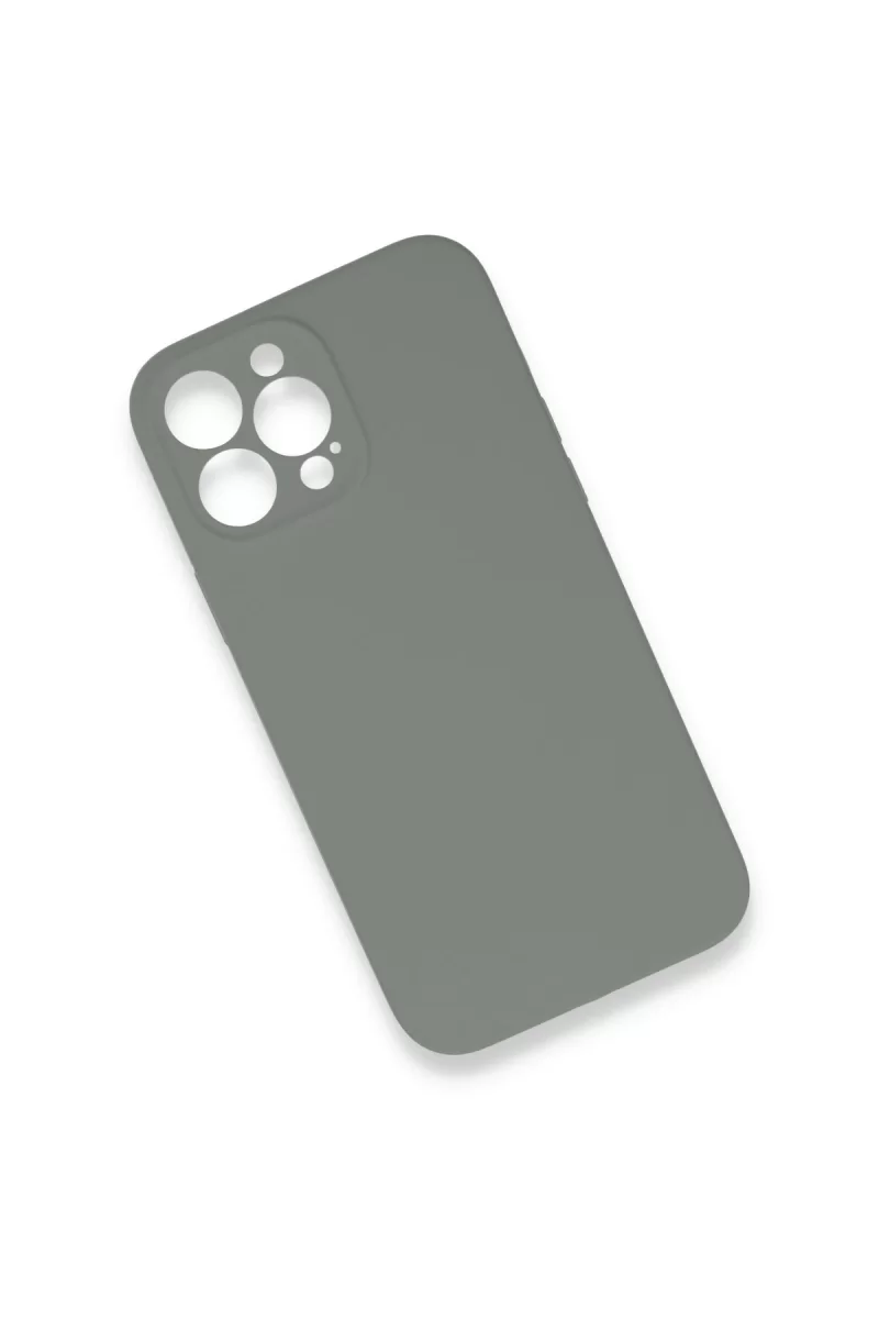 Newface Apple iPhone 13 Pro Max Kılıf Lansman Legant Silikon - Gri