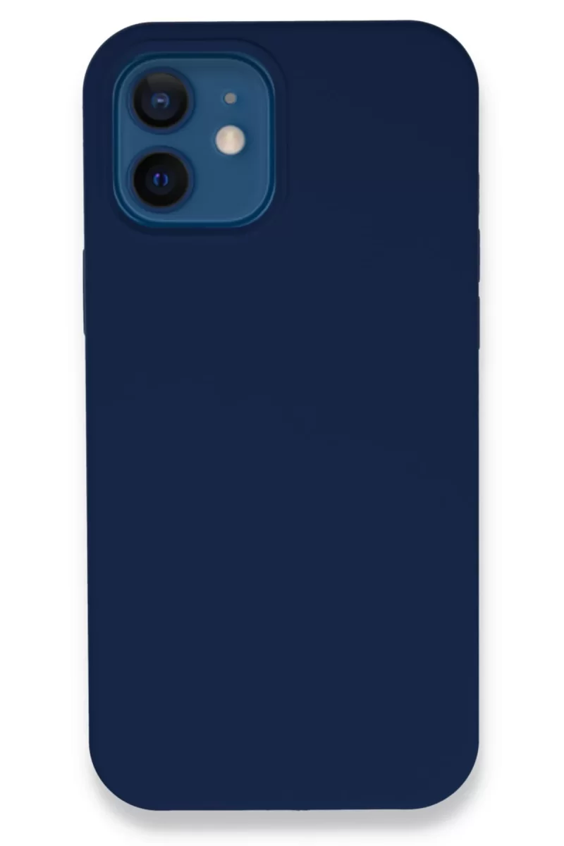 Newface Apple iPhone 12 Kılıf Lansman Legant Silikon - Lacivert