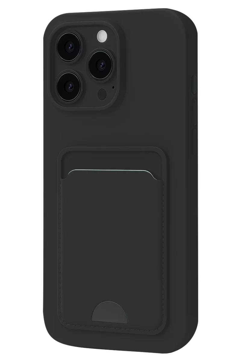 Newface Apple iPhone 16 Pro Max Kılıf Kelvin Kartvizitli Silikon - Siyah
