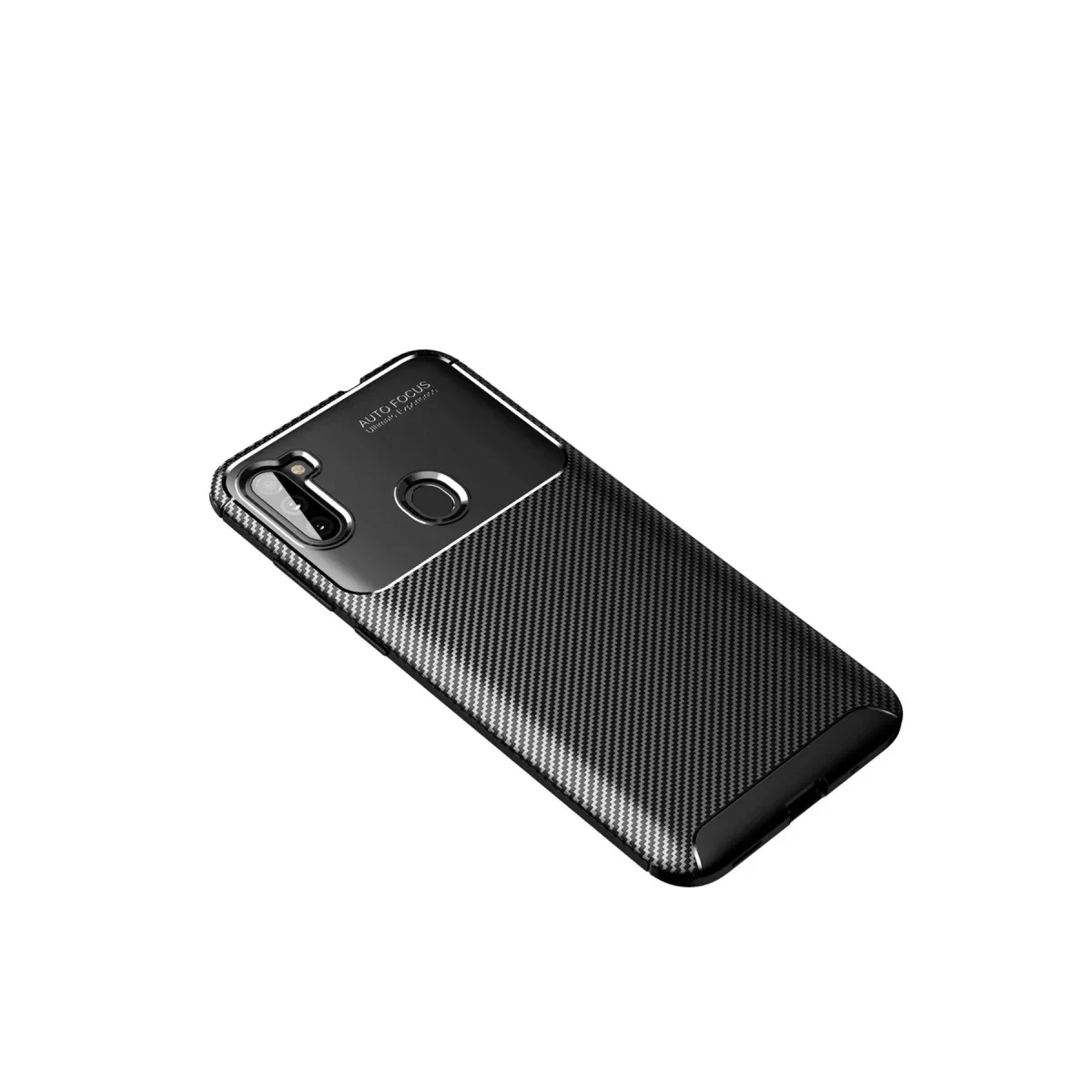 Newface Samsung Galaxy A11 Kılıf Auto Focus Karbon Kapak - Siyah