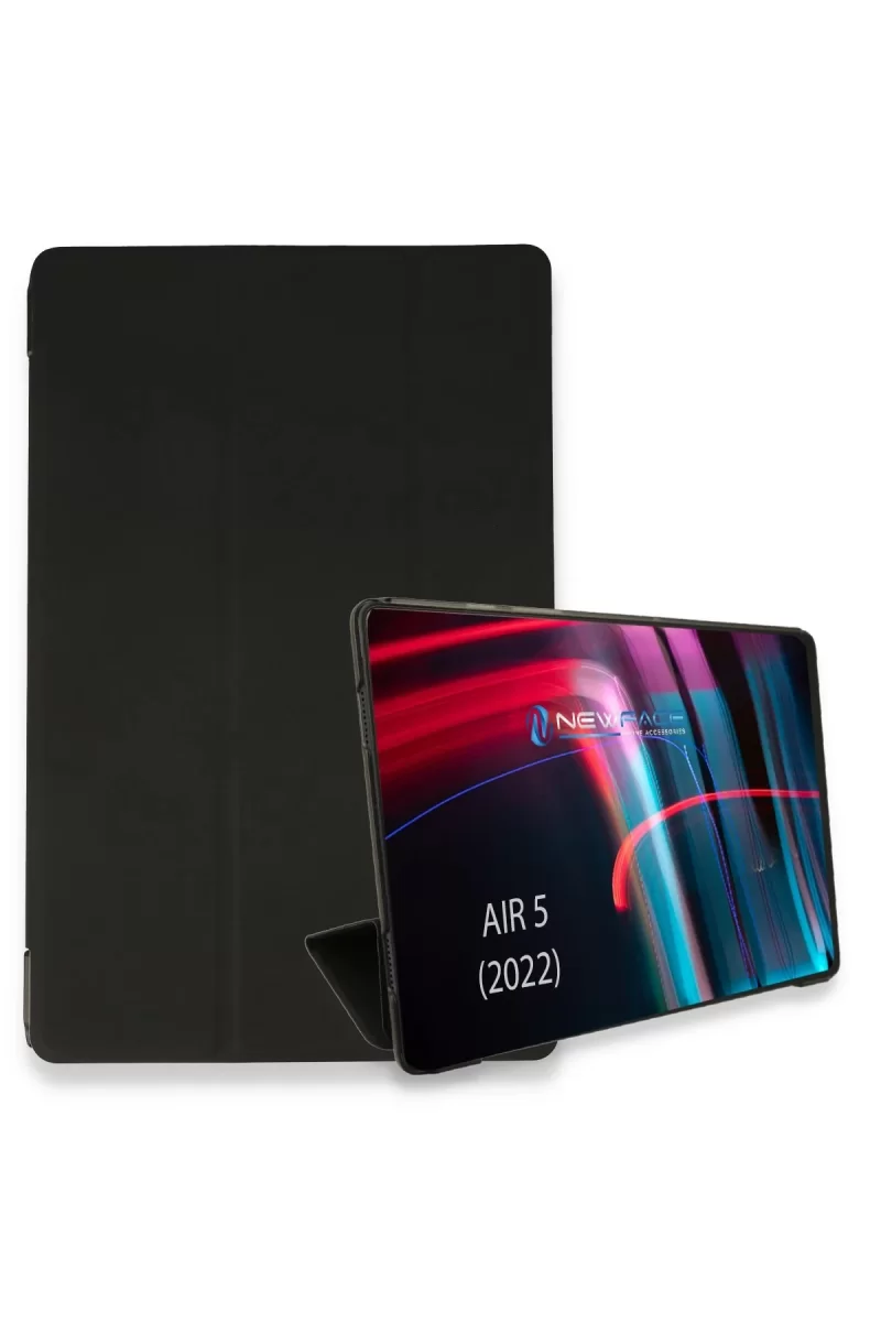 Newface Apple iPad Air 5 (2022) Kılıf Tablet Smart Kılıf - Siyah