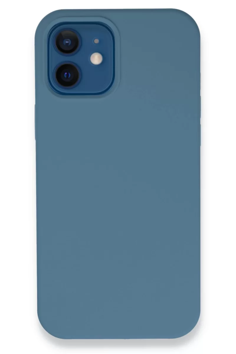 Newface Apple iPhone 12 Kılıf Lansman Legant Silikon - Açık Mavi