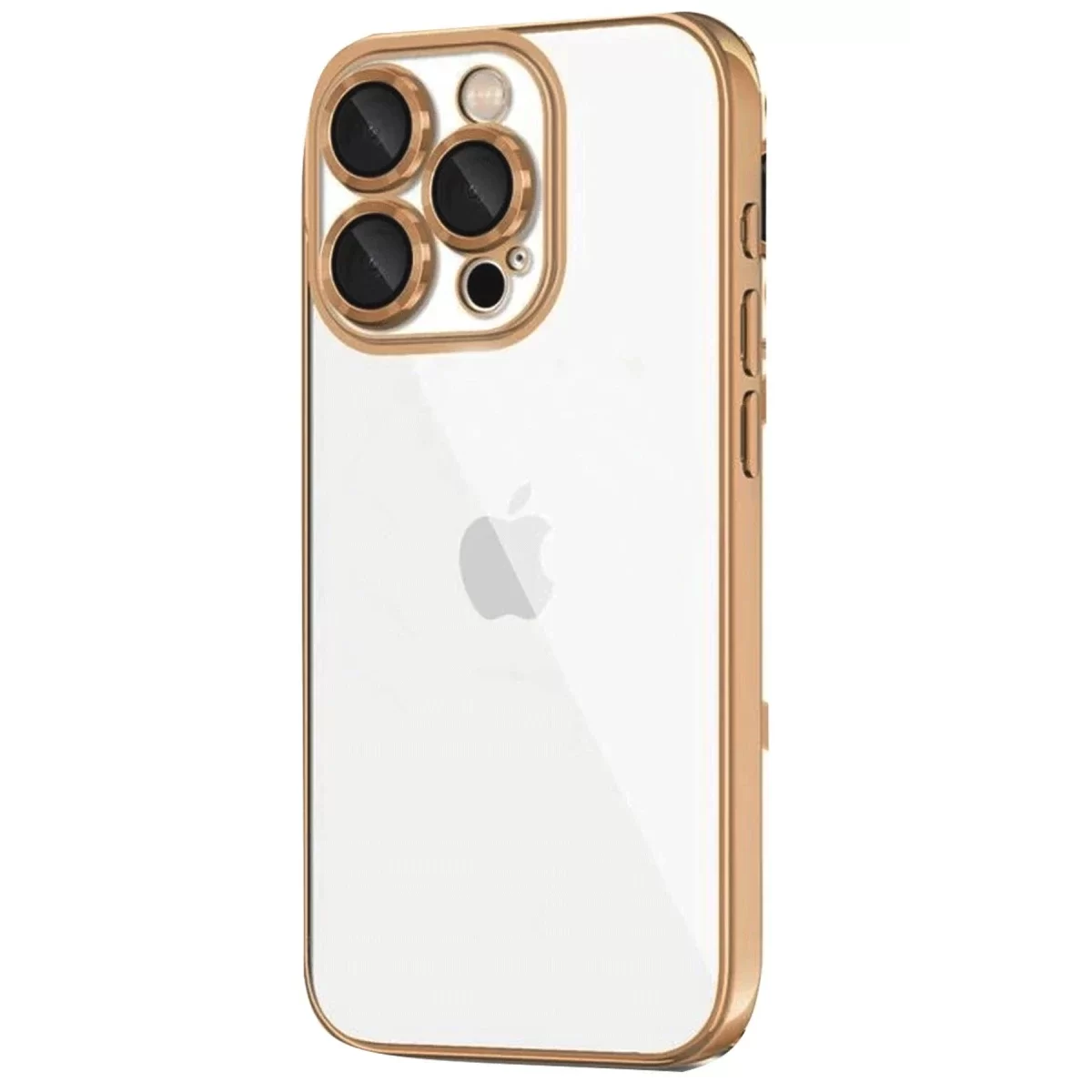 Newface Apple iPhone 16 Pro Max Kılıf Razer Lensli Silikon - Desert