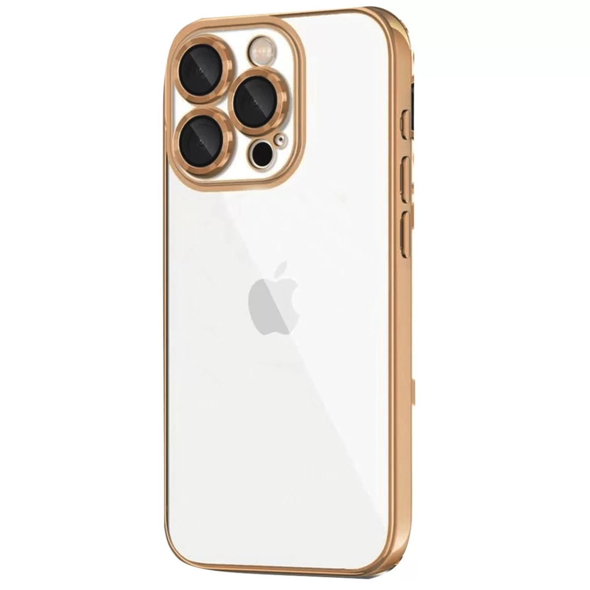 Newface Apple iPhone 16 Pro Max Kılıf Razer Lensli Silikon - Desert