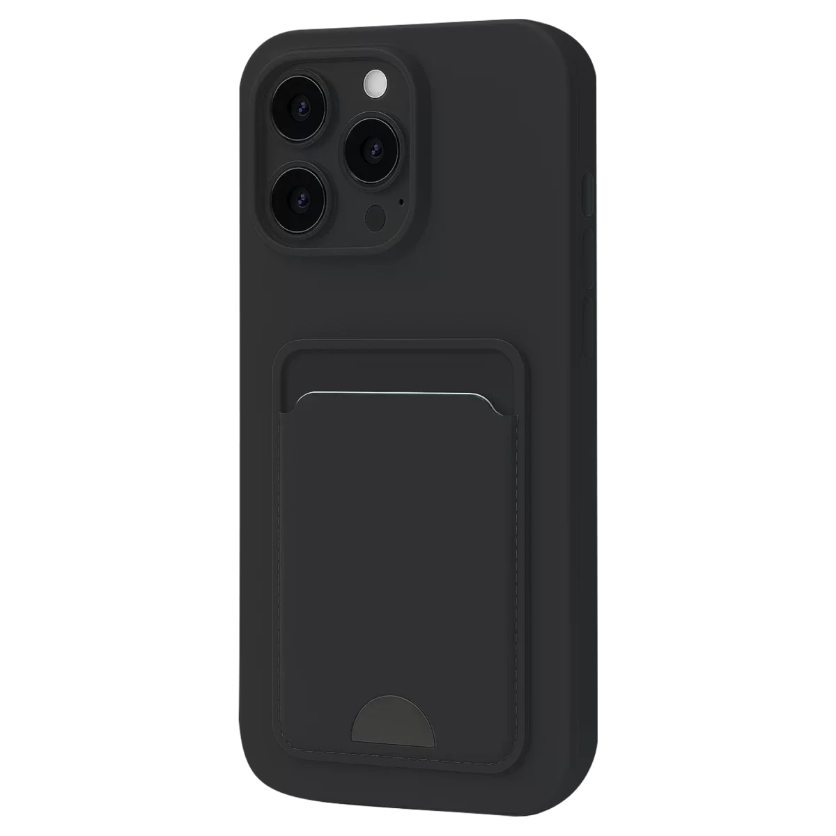 Newface Apple iPhone 16 Plus Kılıf Kelvin Kartvizitli Silikon - Siyah