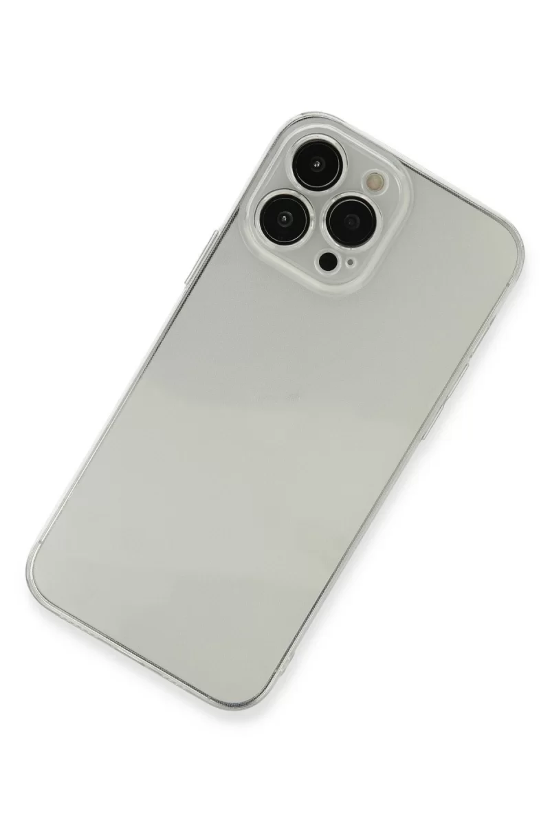 Newface Apple iPhone 13 Pro Kılıf Fly Lens Silikon - Şeffaf