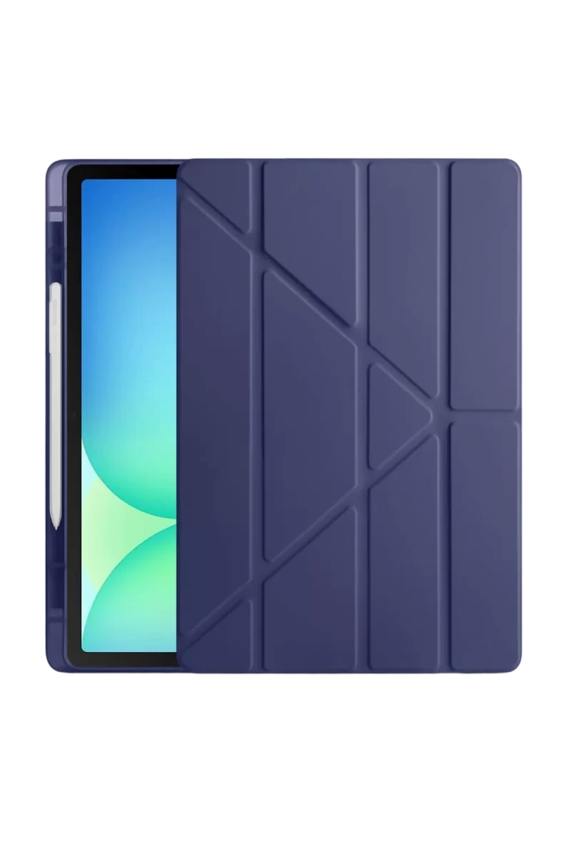 Newface Apple iPad Pro 13 (2024) Kılıf Kalemlikli Hugo Tablet Kılıfı - Lacivert