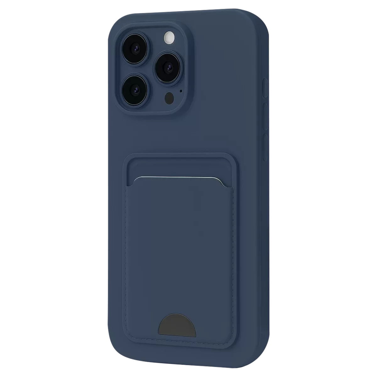 Newface Apple iPhone 16 Plus Kılıf Kelvin Kartvizitli Silikon - Lacivert