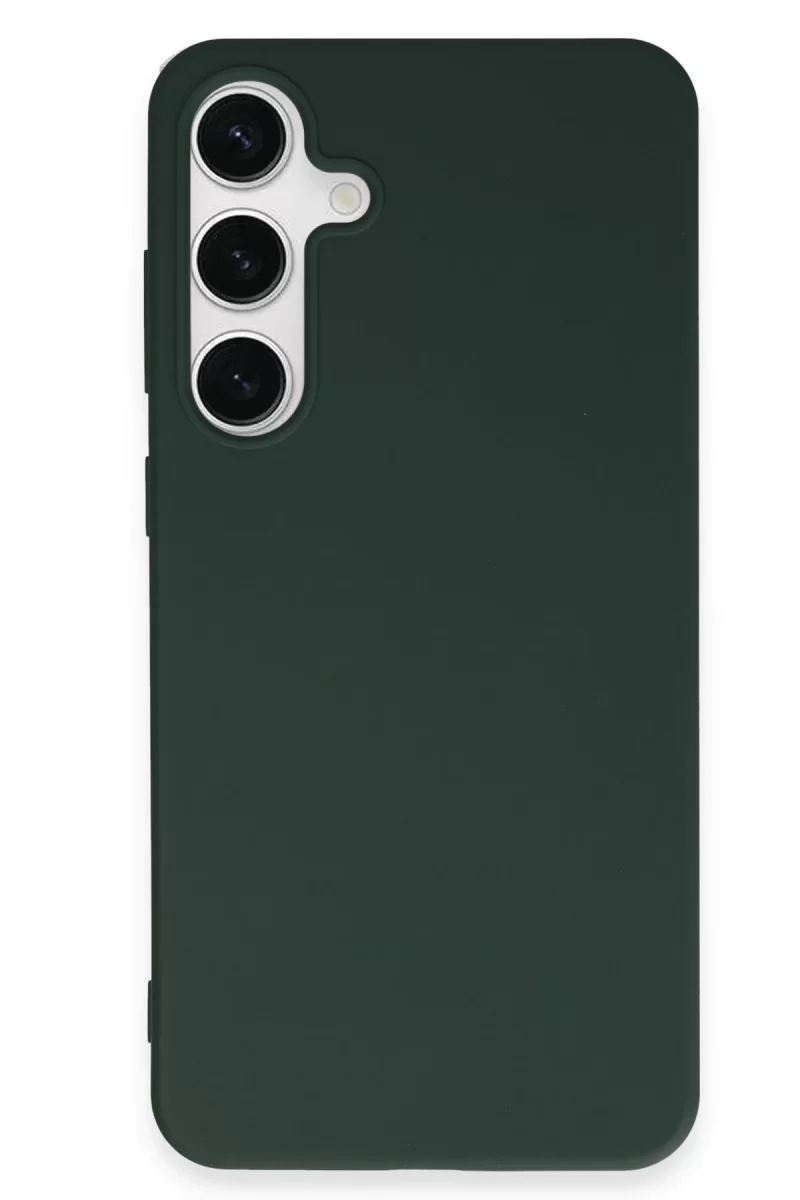 Newface Samsung Galaxy S24 Plus Kılıf First Silikon - Koyu Yeşil