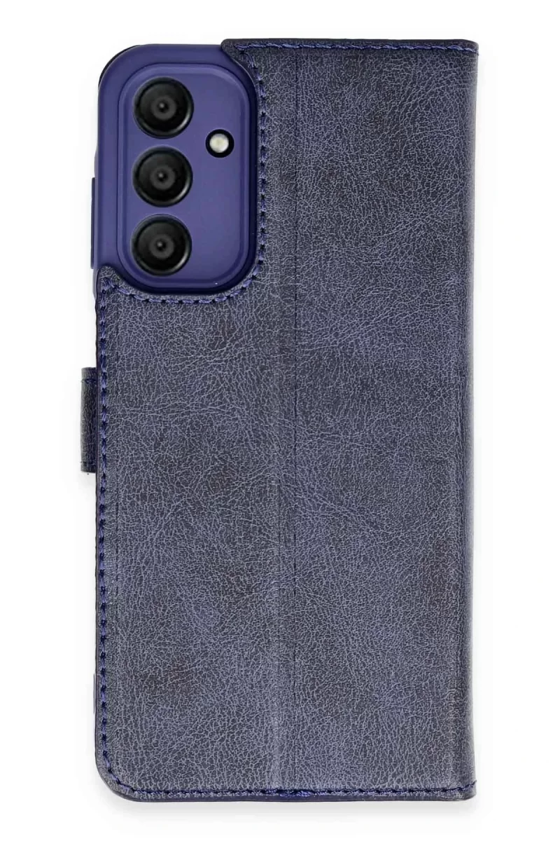 Newface Samsung Galaxy A35 5G Kılıf Trend S Plus Kapaklı Kılıf - Lacivert