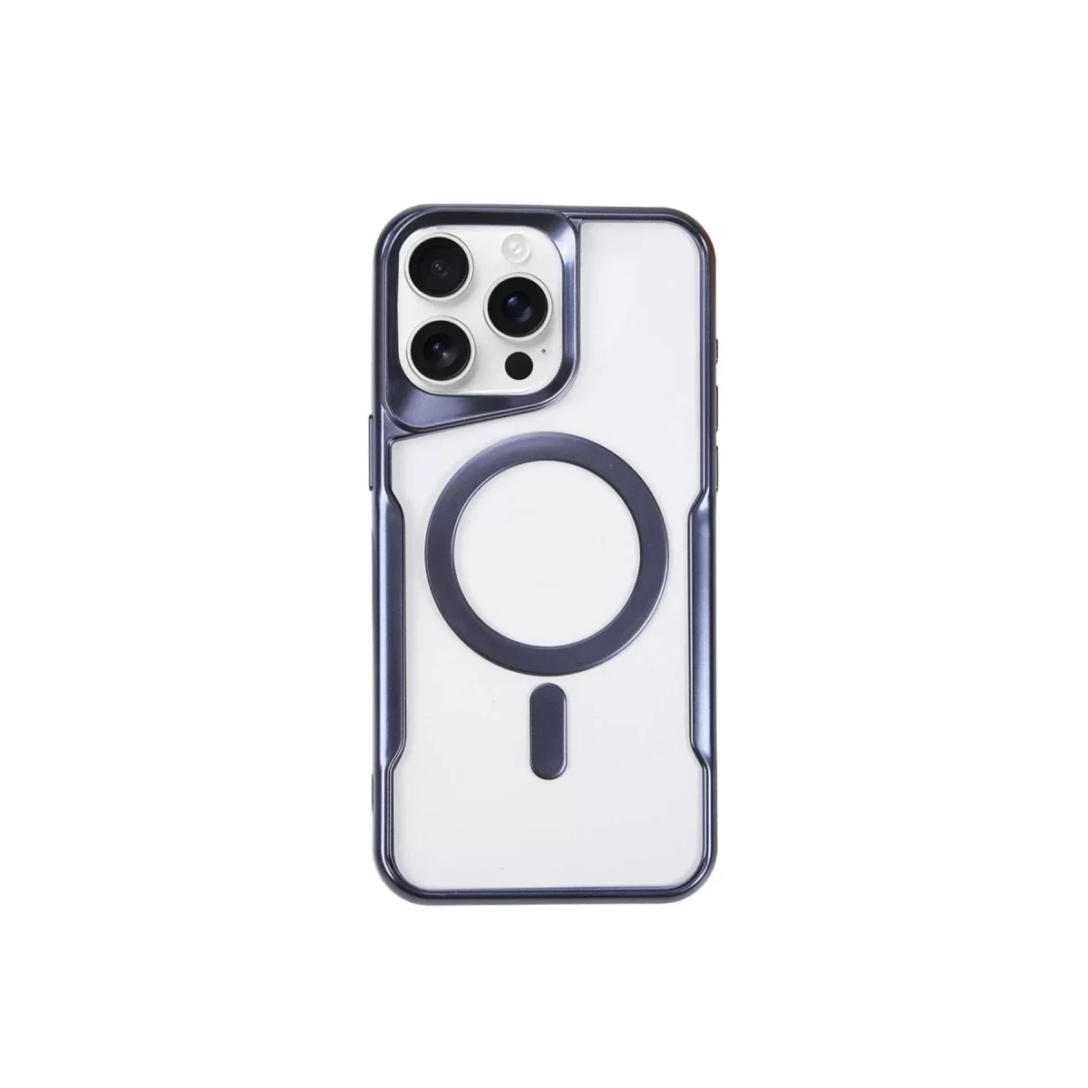 Newface Apple iPhone 14 Pro Max Kılıf Boyi Magsafe Silikon Kapak - Lacivert