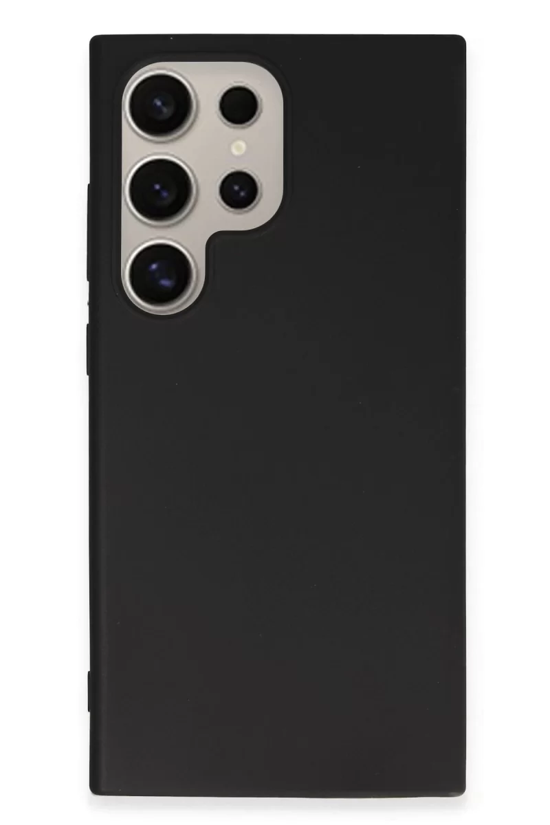 Newface Samsung Galaxy S24 Ultra Kılıf First Silikon - Siyah