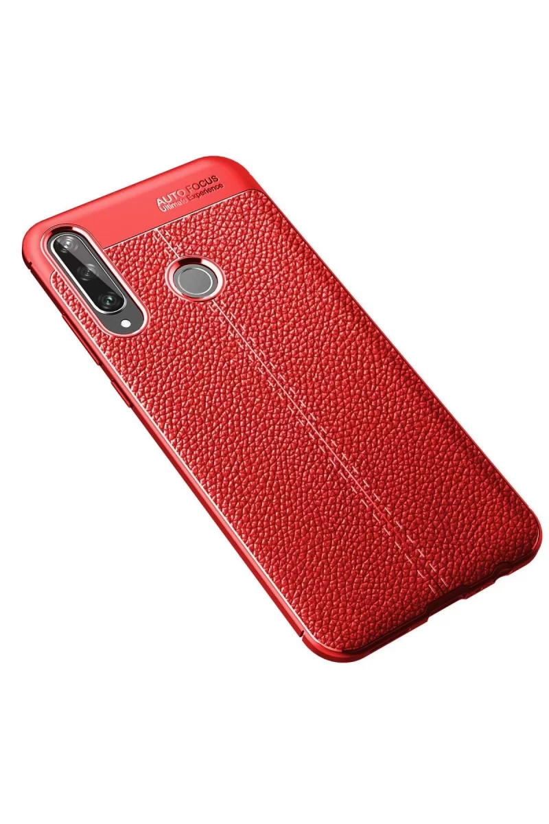 Newface Huawei Y6P Kılıf Auto Focus Kapak - Kırmızı