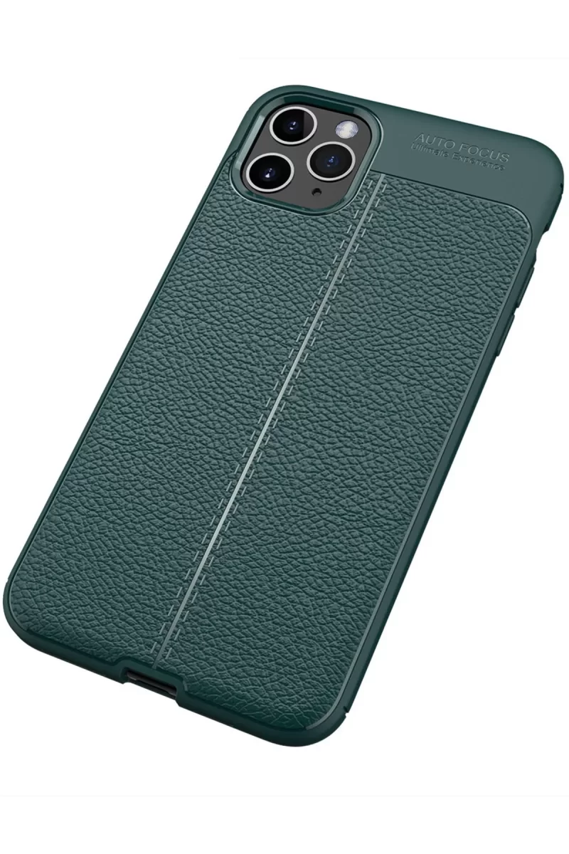 Newface Apple iPhone 11 Pro Max Kılıf Auto Focus Kapak - Yeşil