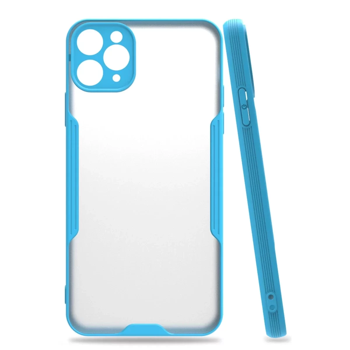 Newface Apple iPhone 11 Pro Kılıf Platin Silikon - Mavi