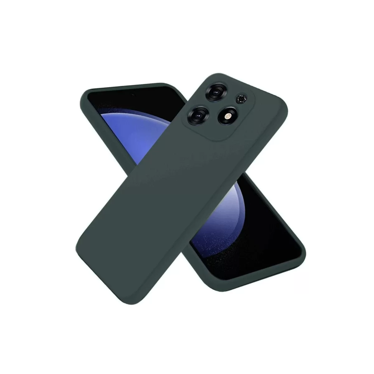 Newface Tecno Spark Go 2024 Kılıf First Silikon - Koyu Yeşil