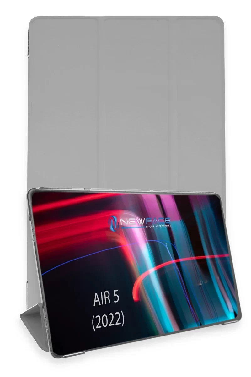 Newface Apple iPad Air 5 (2022) Kılıf Tablet Smart Kılıf - Gri