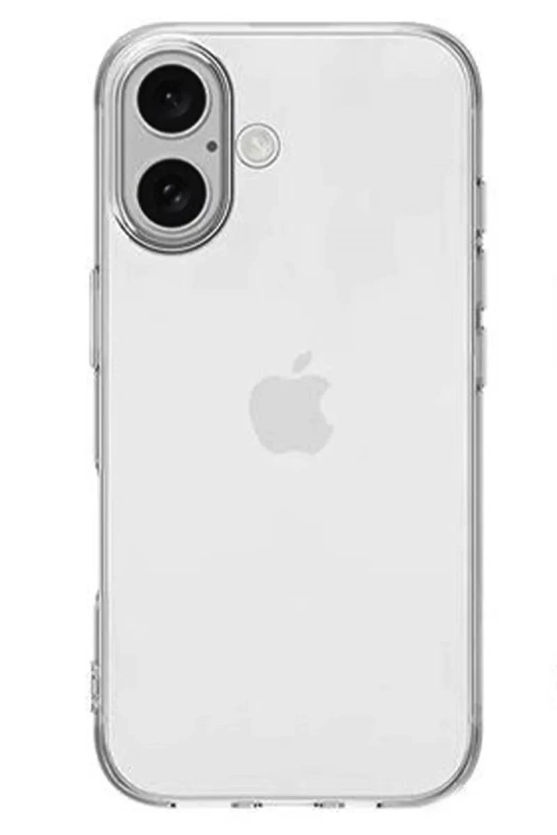 Newface Apple iPhone 16 Kılıf Lüx Şeffaf Silikon