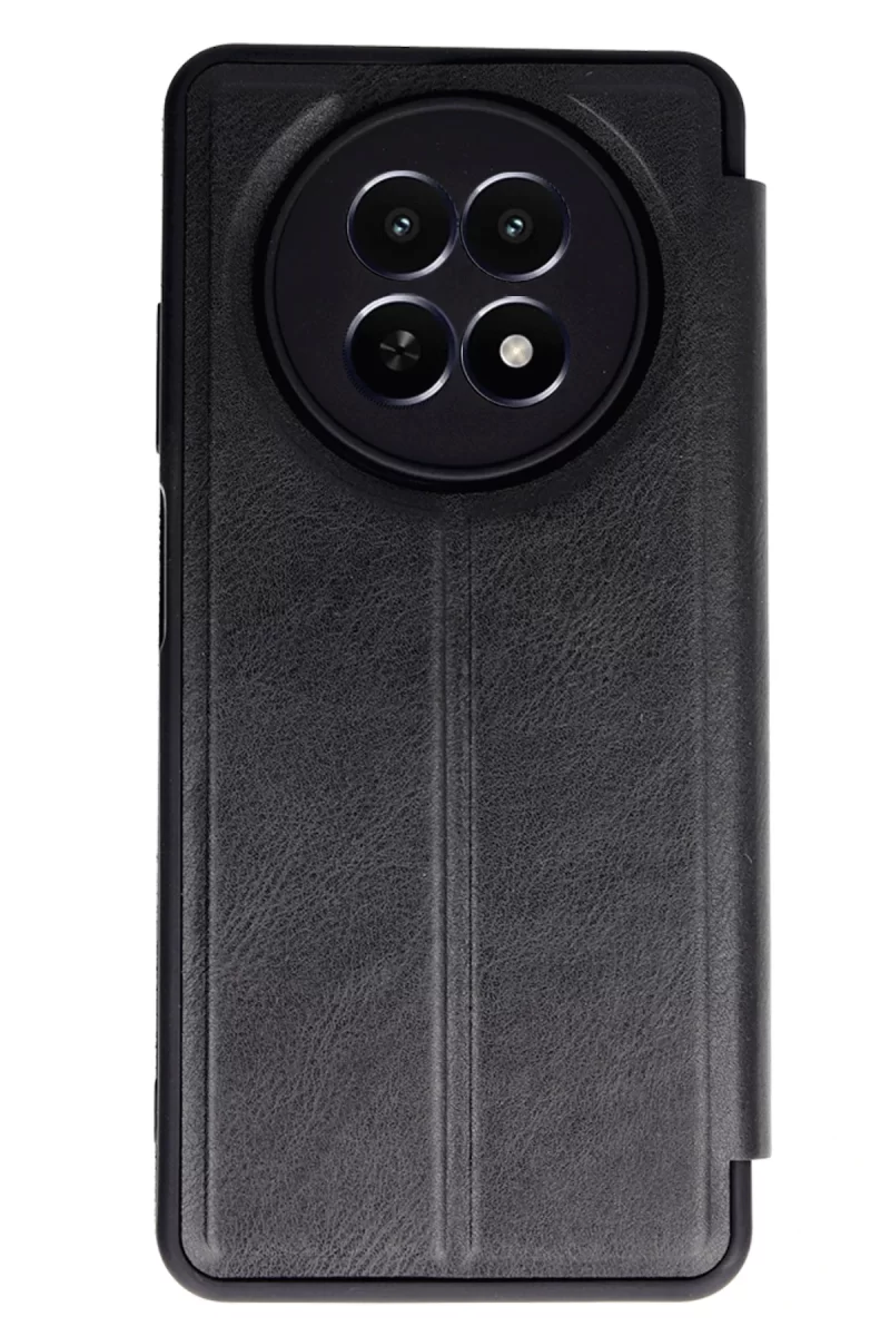 Newface Realme 12 5G Kılıf Flip Cover - Siyah
