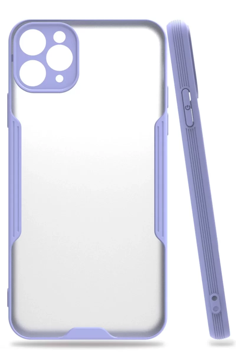 Newface Apple iPhone 11 Pro Kılıf Platin Silikon - Lila