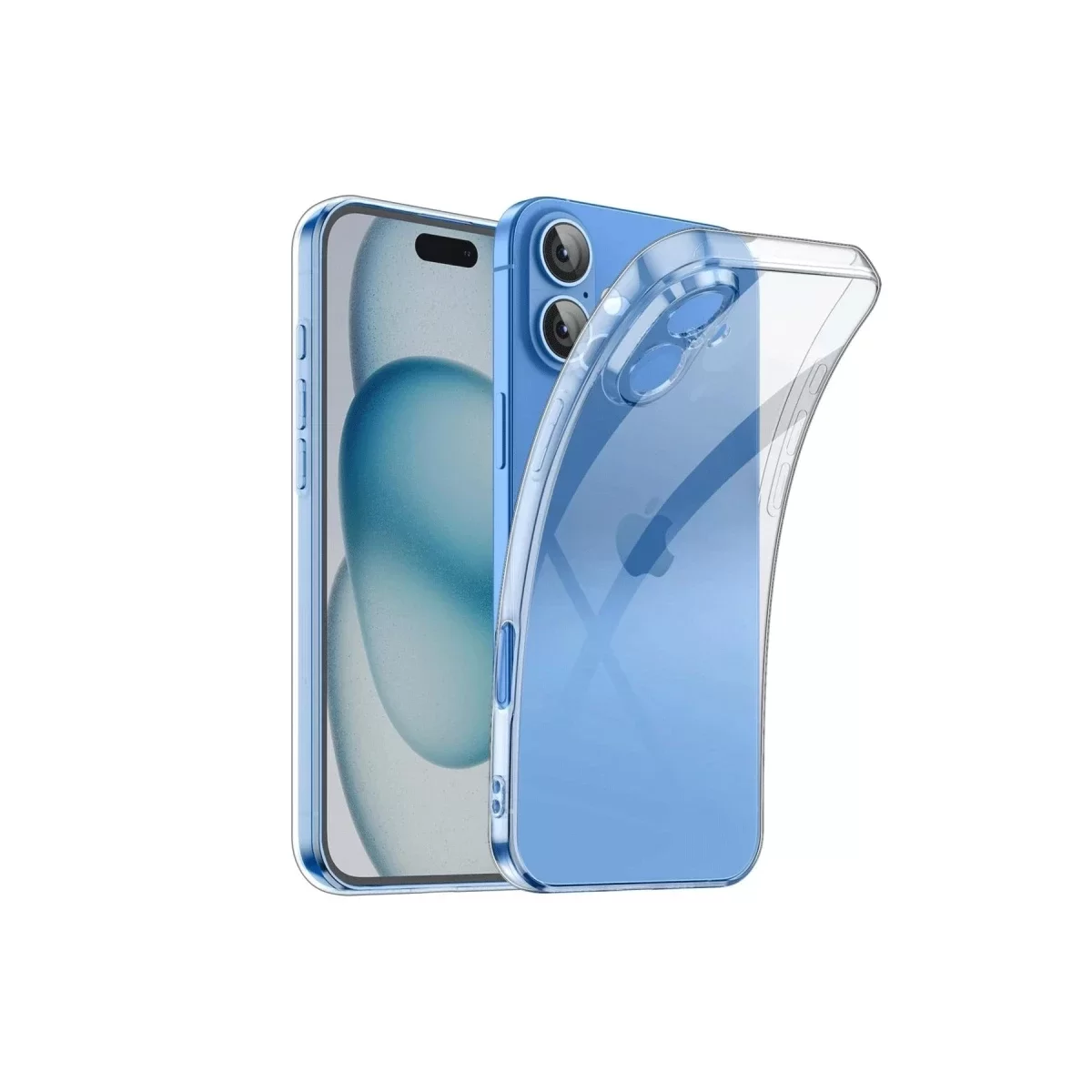 Newface Apple iPhone 16 Plus Kılıf Lüx Şeffaf Silikon