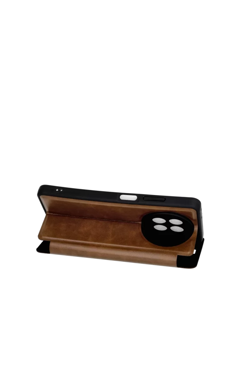 Newface Realme 12 5G Kılıf Flip Cover - Taba