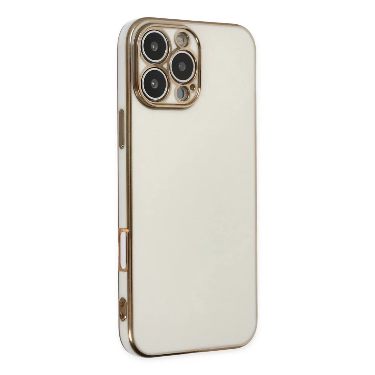 Newface Apple iPhone 16 Pro Max Kılıf Volet Silikon - Beyaz