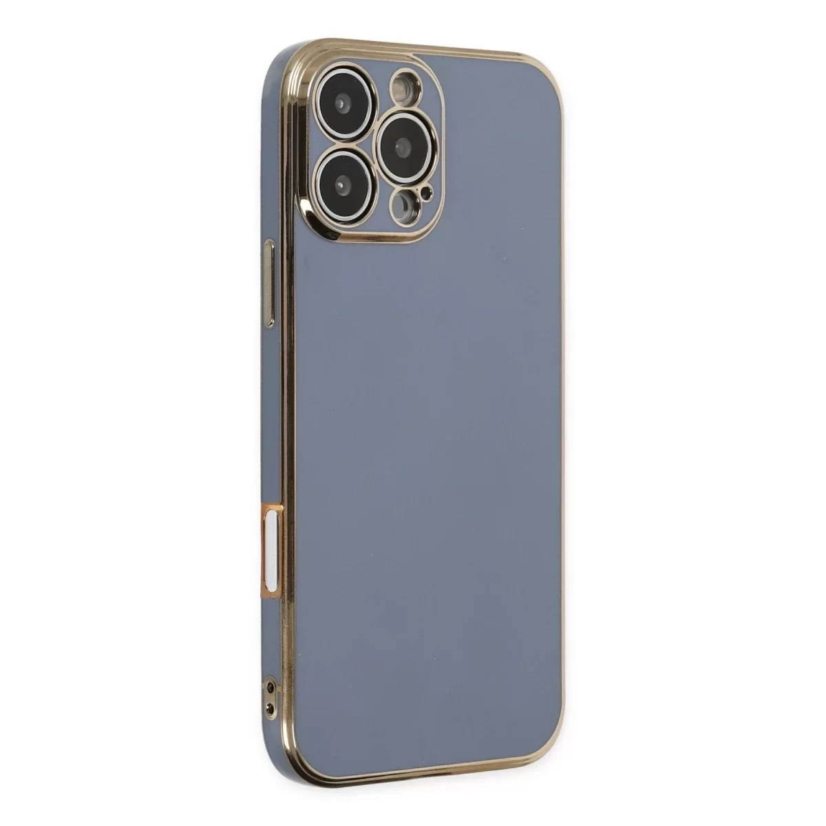 Newface Apple iPhone 16 Pro Max Kılıf Volet Silikon - Mavi