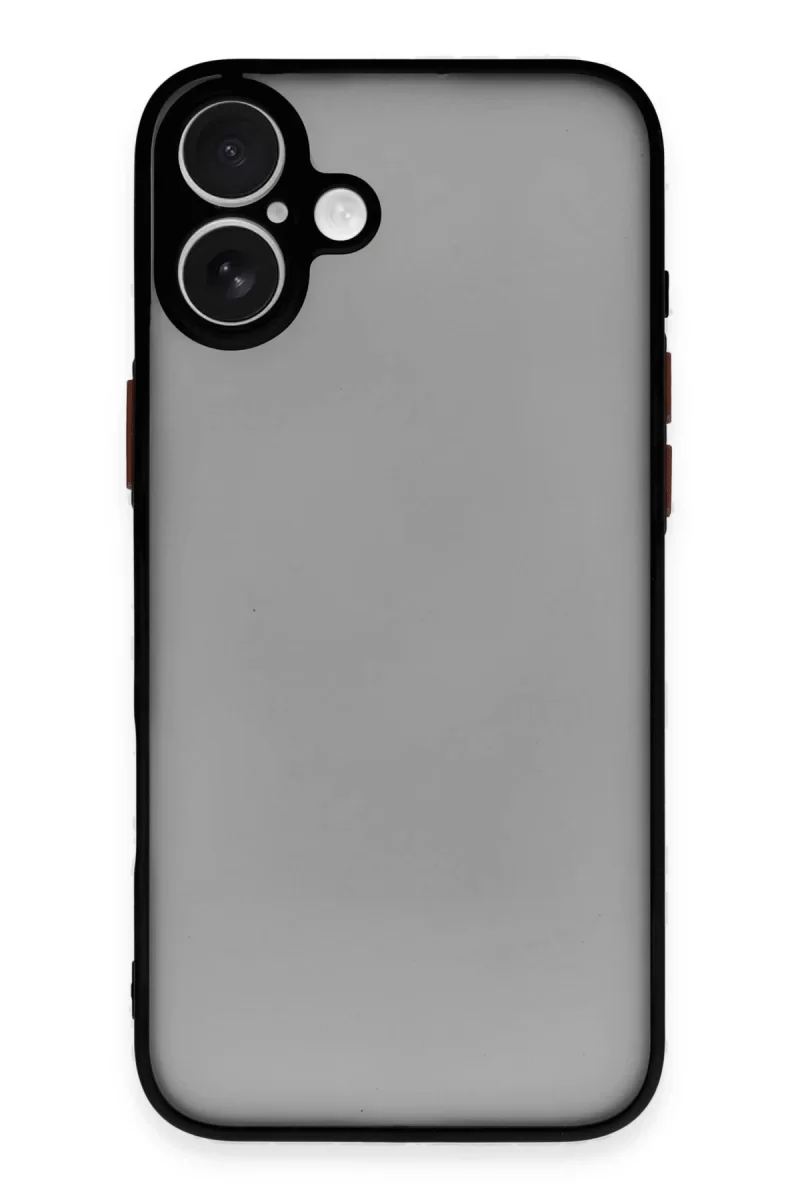 Newface Apple iPhone 16 Plus Kılıf Montreal Silikon Kapak - Siyah