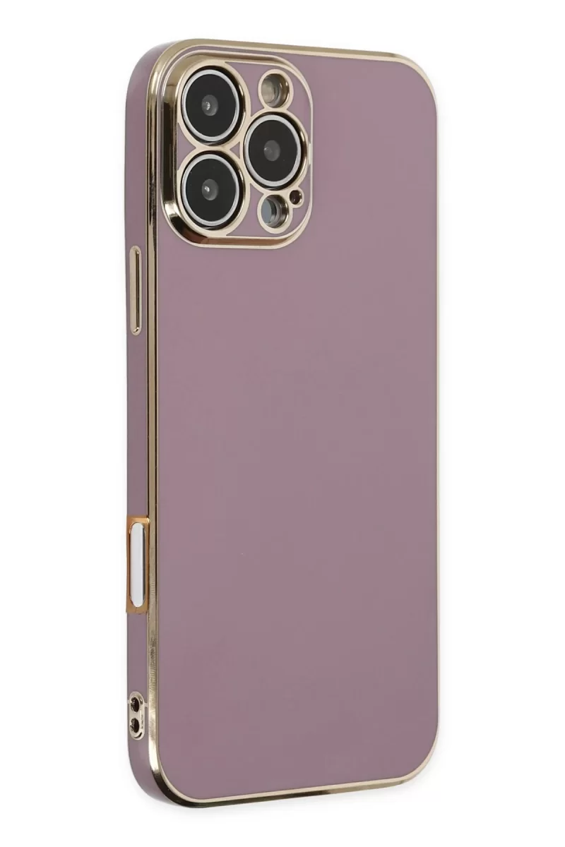 Newface Apple iPhone 16 Pro Max Kılıf Volet Silikon - Mor